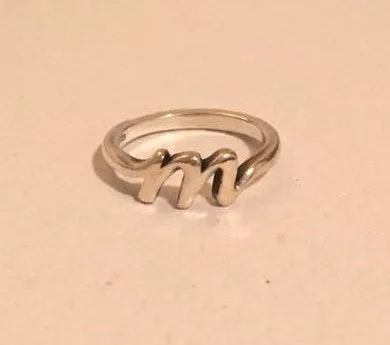 James Avery ‘M’ initial ring - Image 2