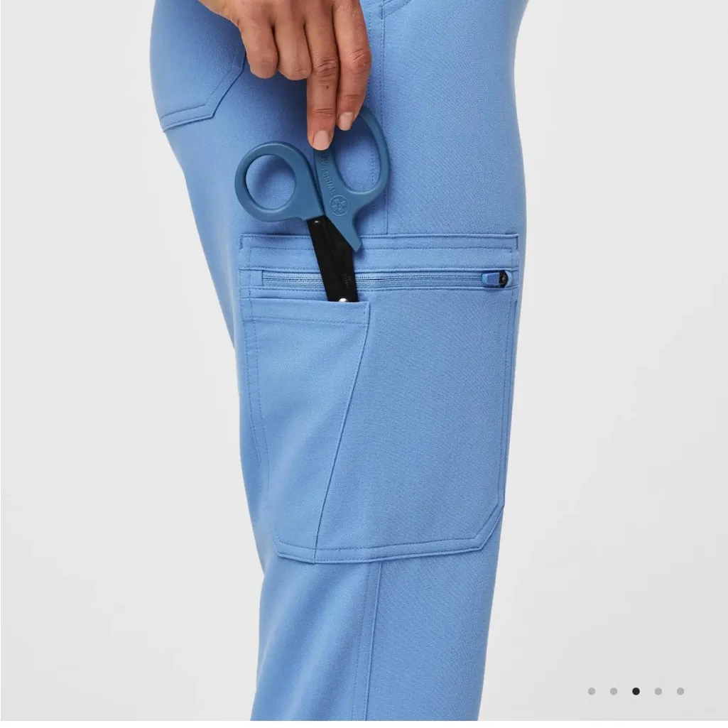 Figs Yola Scrubs Blue Pants Small - Image 4