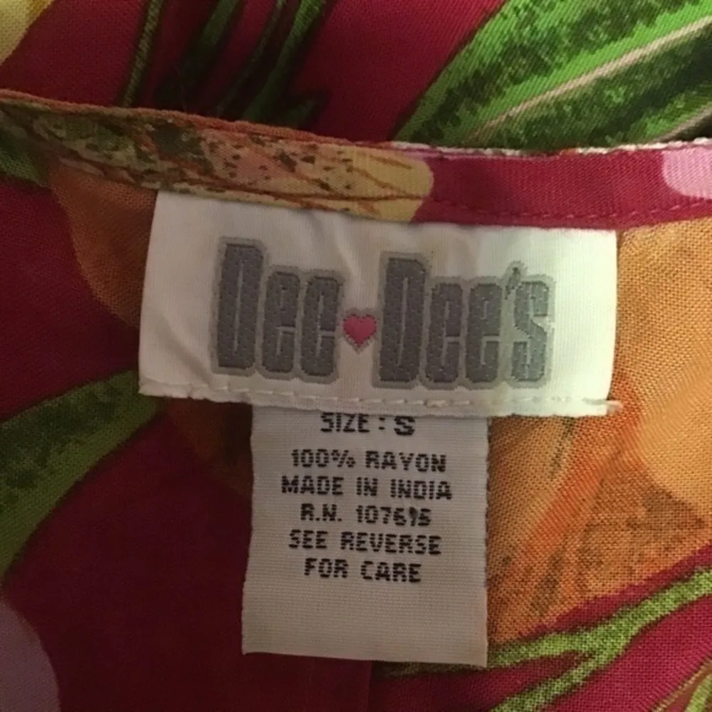 Vintage 90s floral n prayer plant Hawaiian midi dress Pink - Image 2