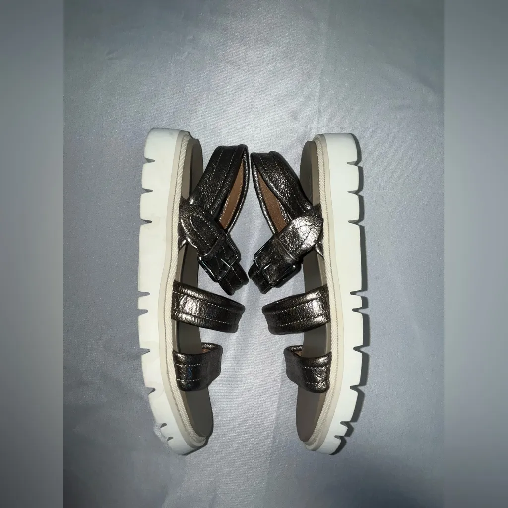 Frye Gold Metallic Sandals - Image 2