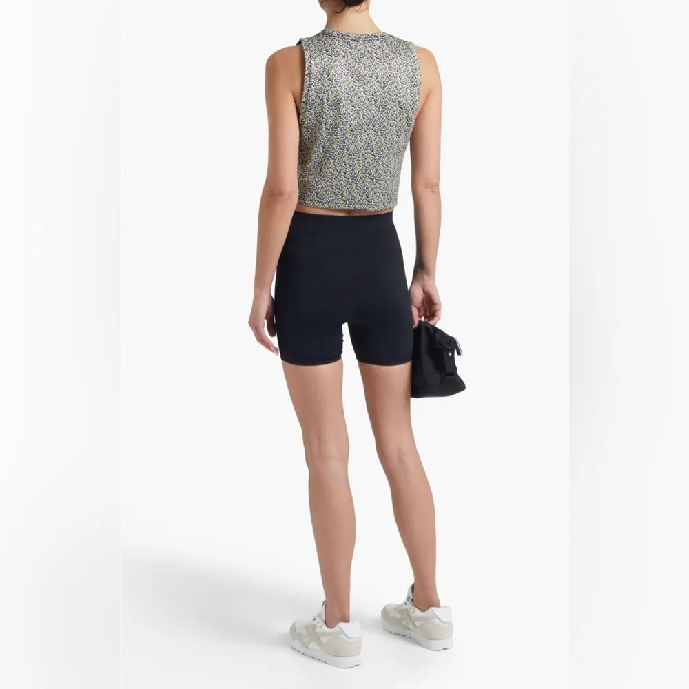 Adam Selman Sport Cropped Floral Print Tank Top size XS - Image 9