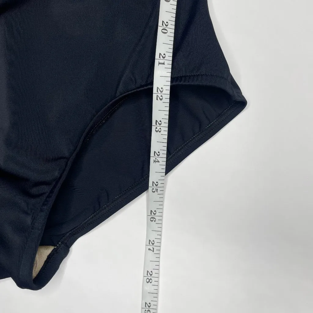 Rose Marie Reid Black White Floral Triple Ruffle One - Image 6