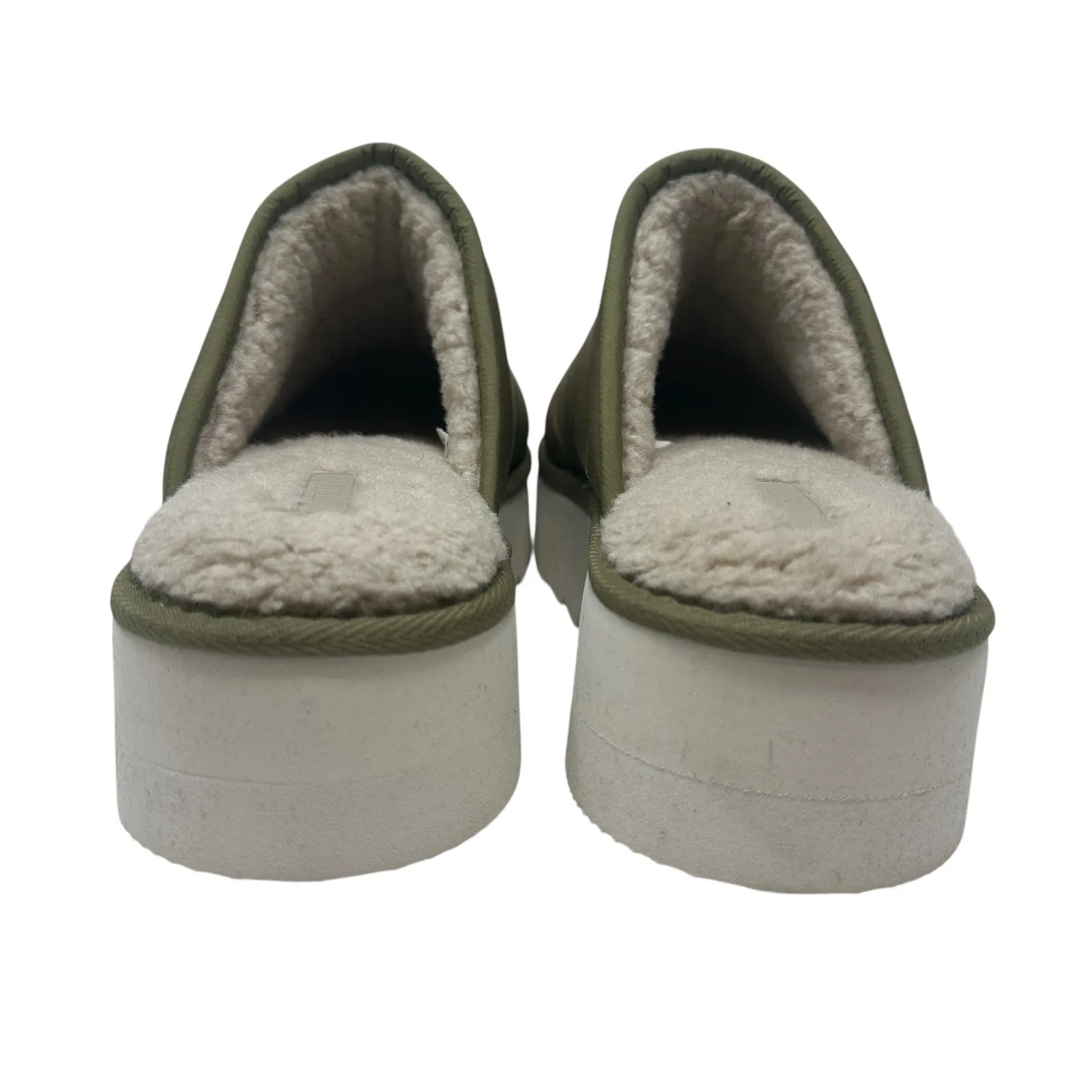 Anthropologie Maeve Puffy Platform Slippers Green Size Large US‎ 10 11 - Image 6