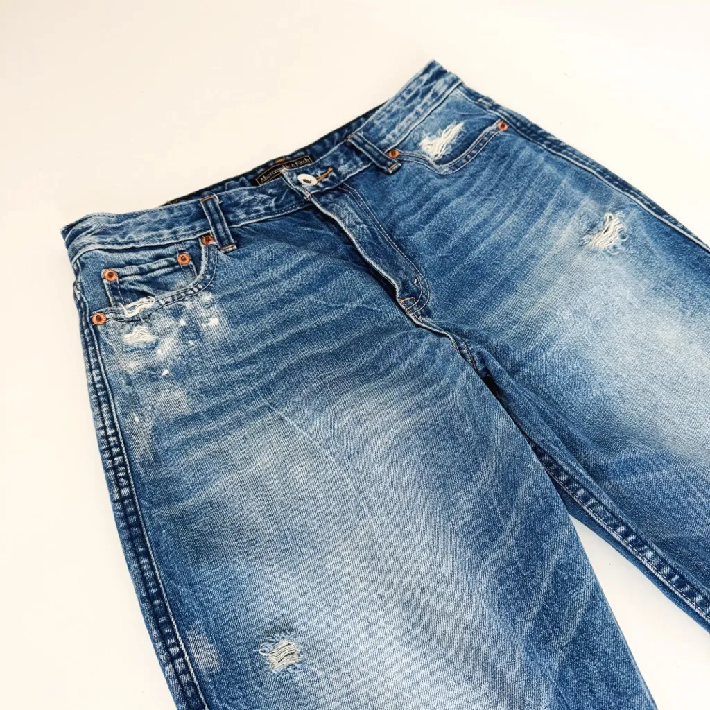 Abercrombie & Fitch Signature Collection High Rise Girlfriend Jeans | Size 29 - Image 3