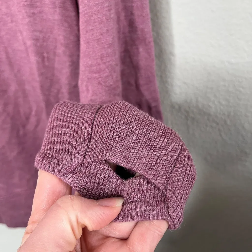 Athleta Womens Off-The-Shoulder Studio Barre Long Sleeve Sweatshirt Small - Image 7