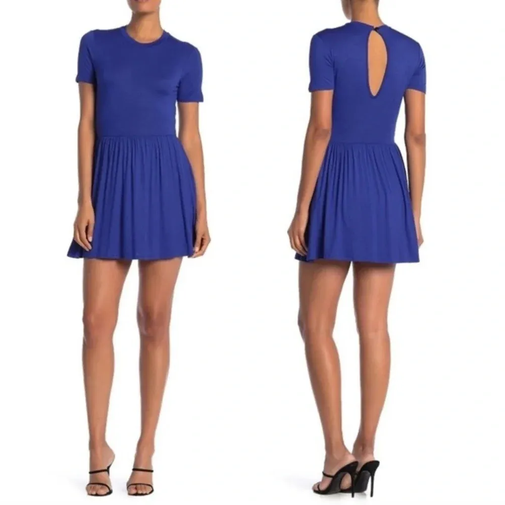 VELVET TORCH Cobalt‎ Blue Fit And Flare Dress Small - Image 2