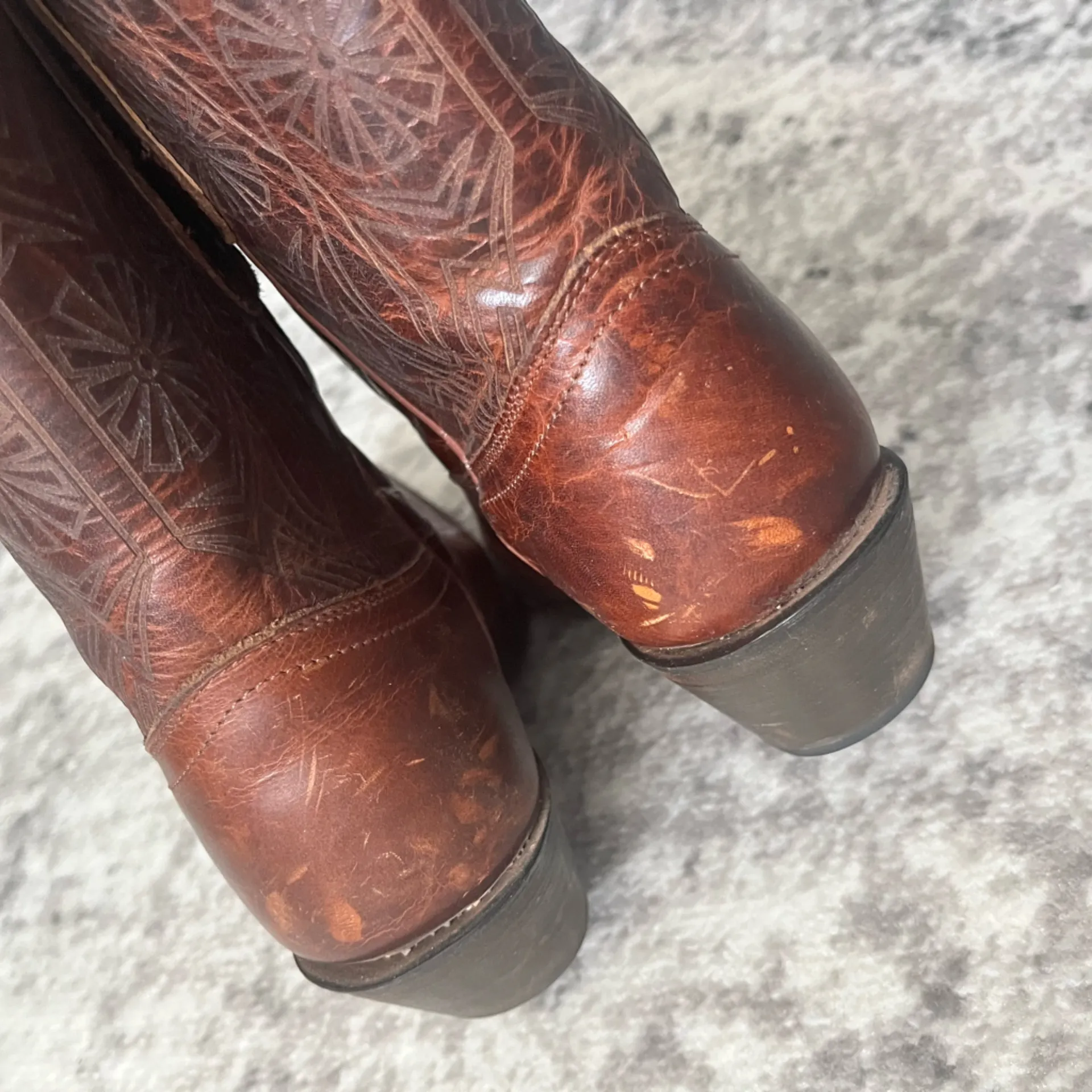 Women's Tony Lama Tan Baja Vaquero Western Booties - Image 8