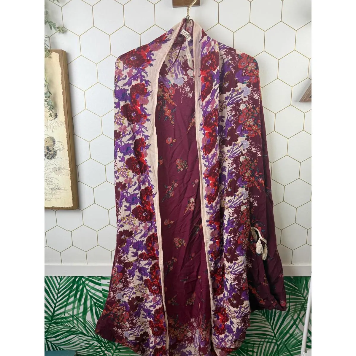 Free People Purple Intimately Bali Wrapped In Blooms Shawl - Size - O/S - Image 7