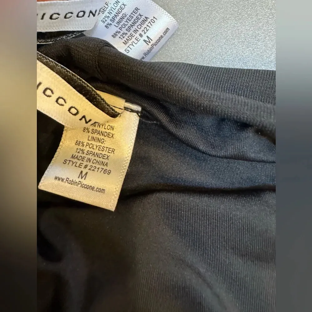 Robin Piccone Ava Knot Front Bikini Top And Ava High Waist Bottom Set Size Med - Image 8