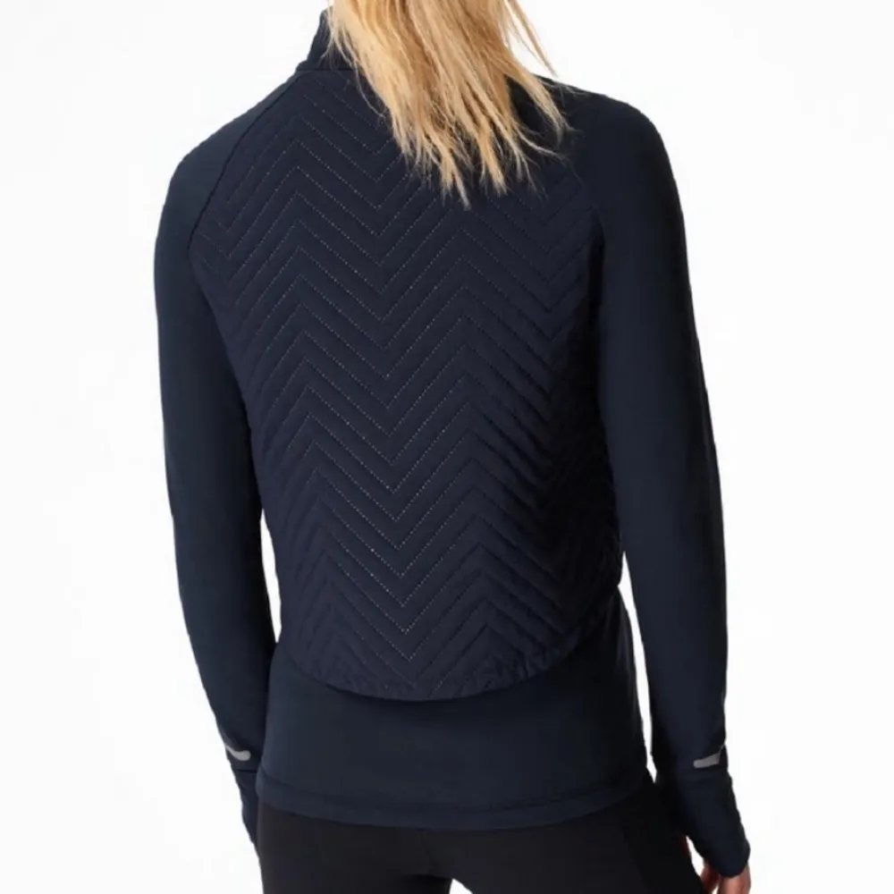 Sweaty Betty Fast Track Padded Running Jacket Navy Blue Size Small - Image 2