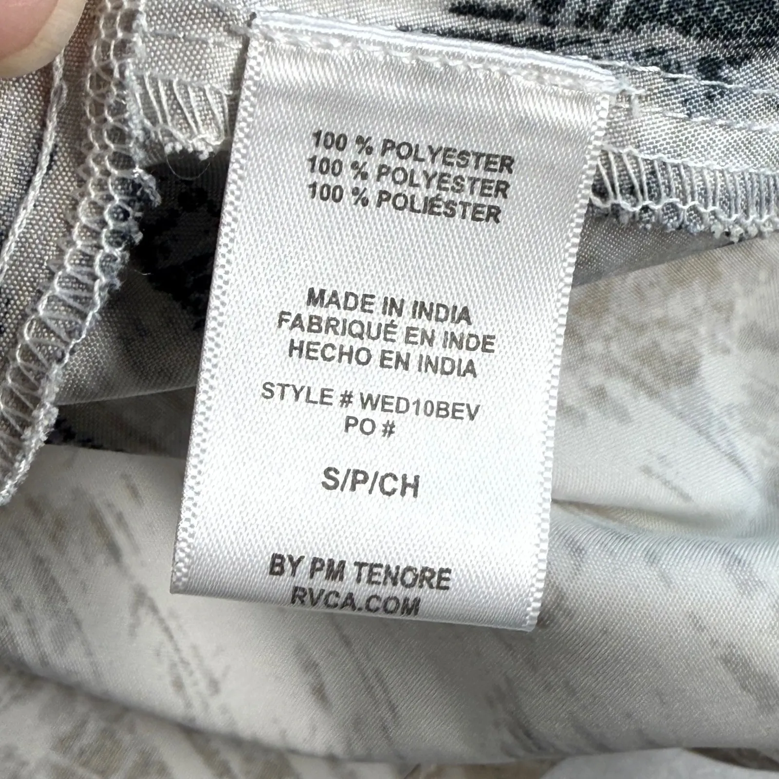 RVCA Mini Dress Abstract Print Sleeveless Casual‎ Summer Dress Size S - Image 6