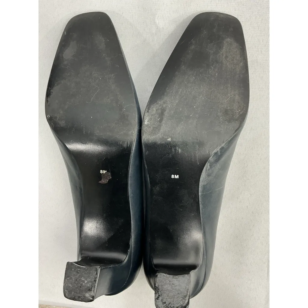 Womans A Touch Of Nina Slip On Dress Pumps 8 M Black Pointed Toe Heel - Image 2