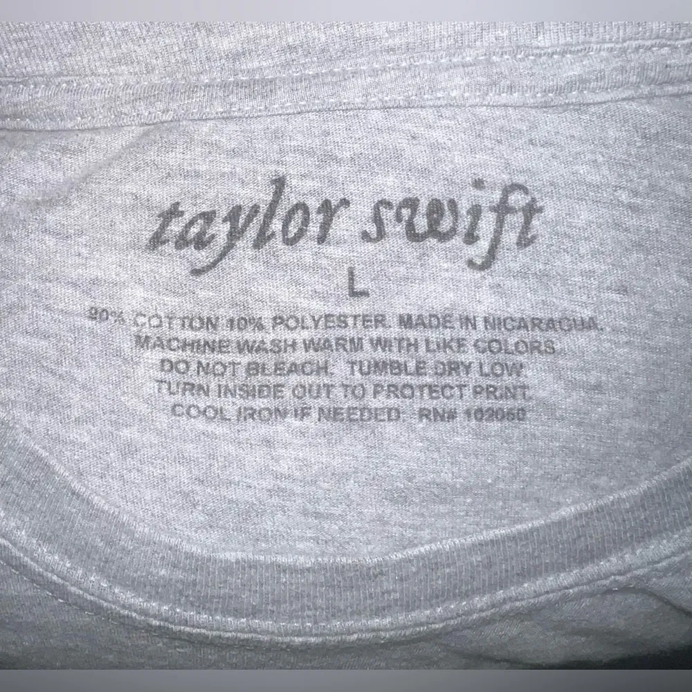 Taylor Swift Official Merch 1989 Folklore Eras Reputation T-Shirt Size Large - Image 2