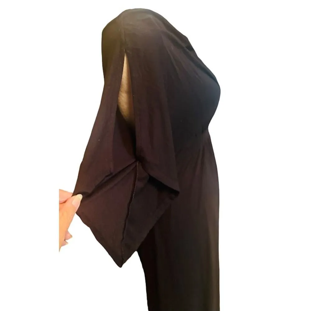 Isabel Maternity Black V-Neck Maxi Dress Size XS - Image 3