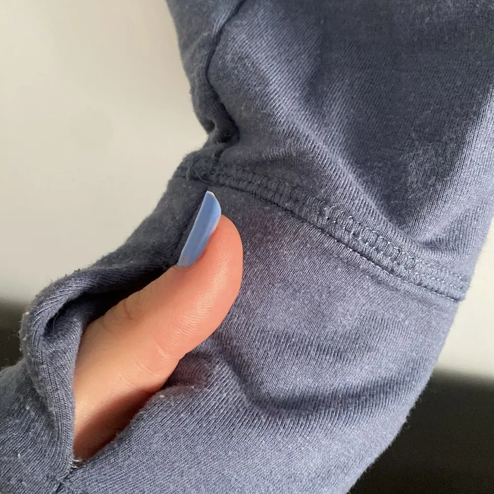 Blue Sweater with Split Back Size M - Image 6