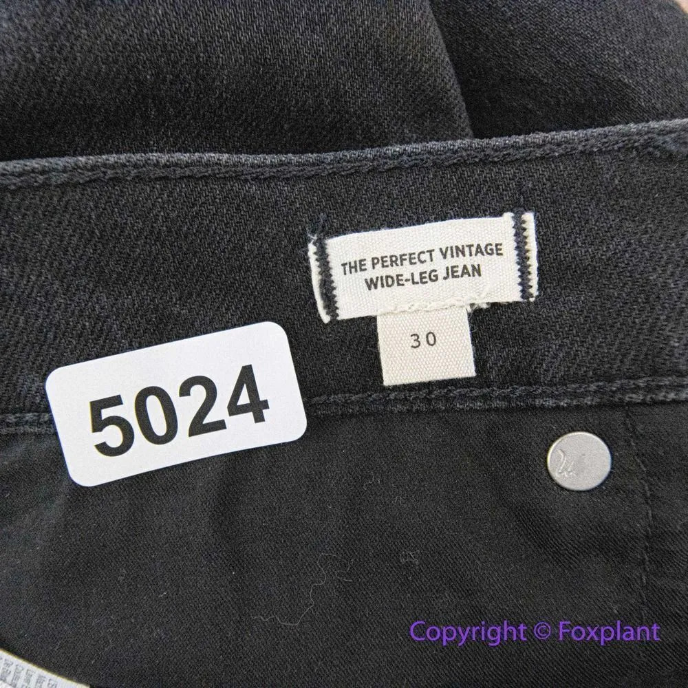 NEW Madewell The Perfect Vintage Wide-Leg Jean Belmere‎ Wash, 30 - Image 12