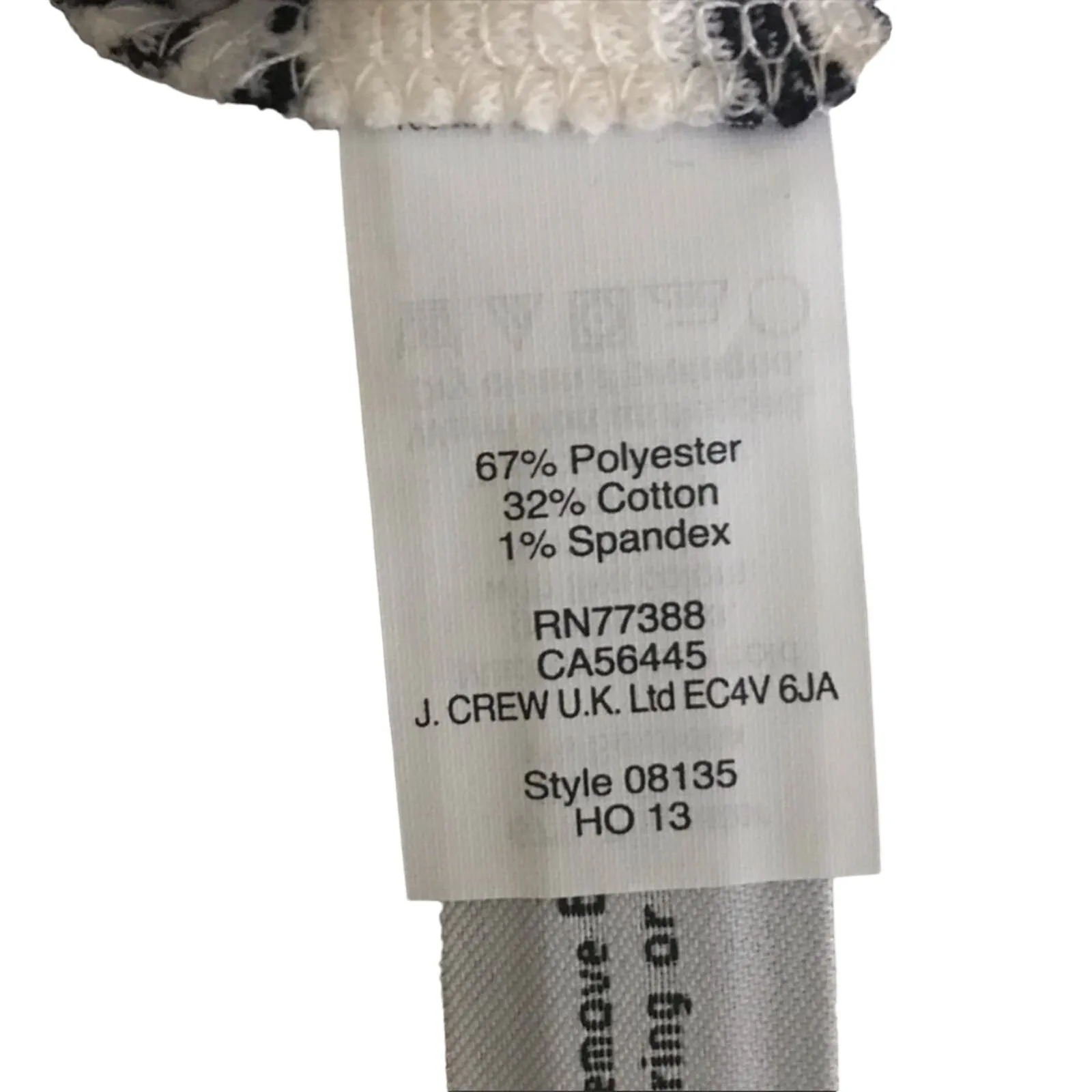 Madewell blouse women's small striped 3/4 sleeve boatneck ponte nautical - Image 6