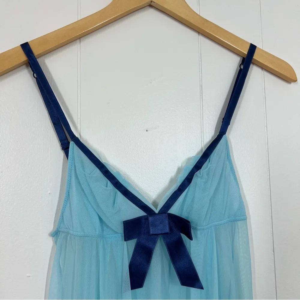 Victoria’s Secret Angels Blue Mesh Chamise Dress - Image 6