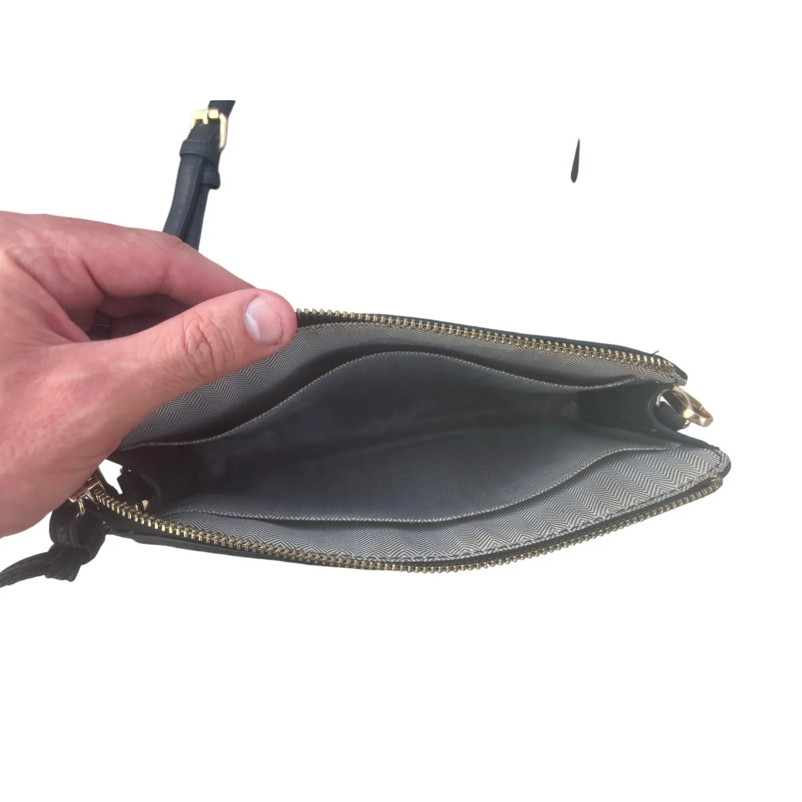 Kate Spade  Knott pebbled leather small crossbody bag - Black - Image 3