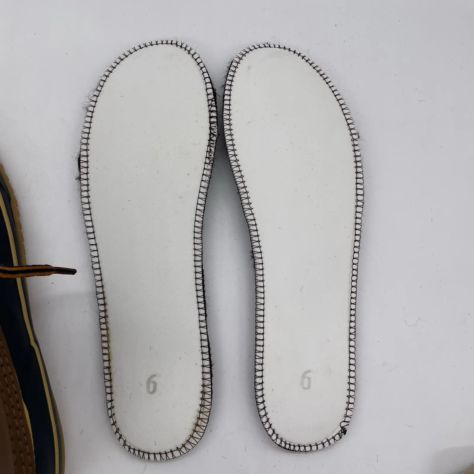 Polar Edge Womens 6 Duck Boots Laced Navy Tan Upper Thermolite Insulation Steel Blue - Image 13