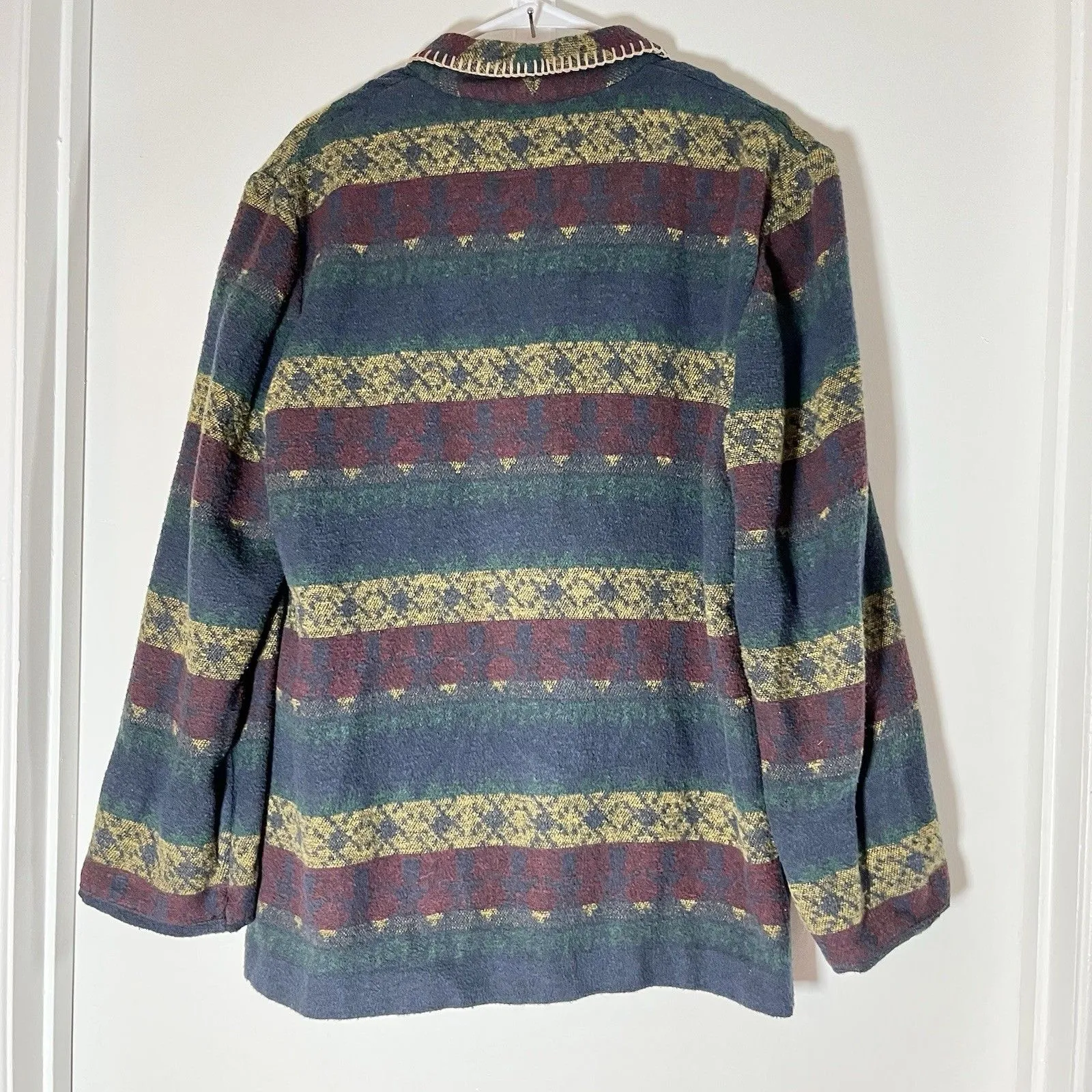 Vintage David Paul New York Southwestern Western Aztec Duster Jacket Size M Size M - Image 2