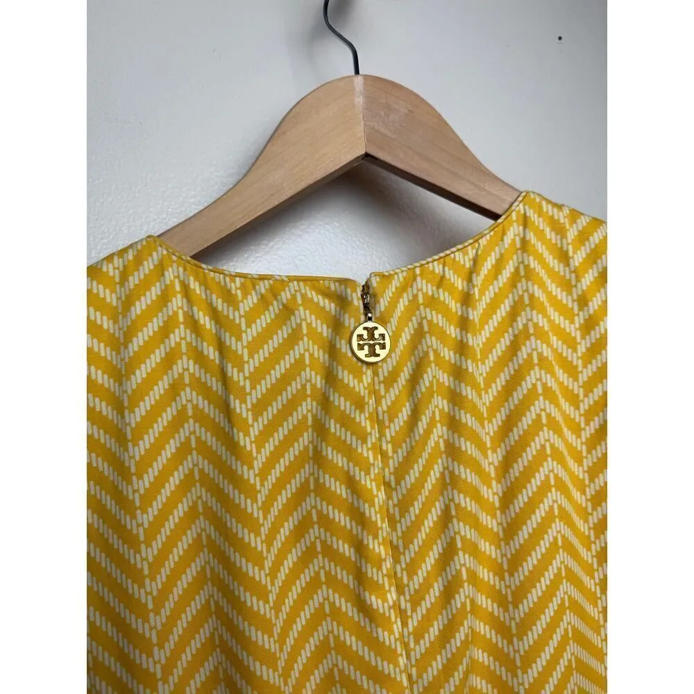 Tory Burch Meryl Sheath Sleeveless Dress in Yellow Sz. 10 - Image 7