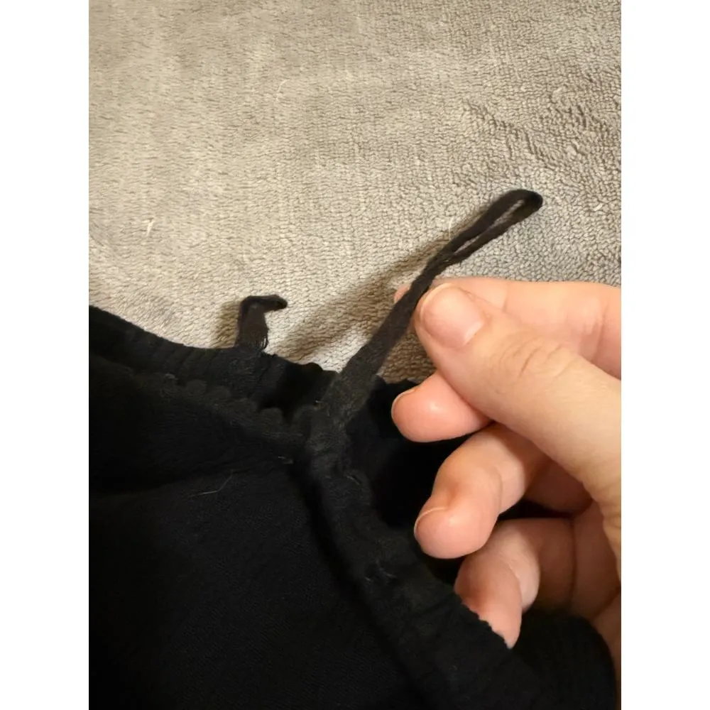 NWT Velvet‎ Black Blouse Teasels Off-Shoulder Bohemian Crop Size Medium - Image 8