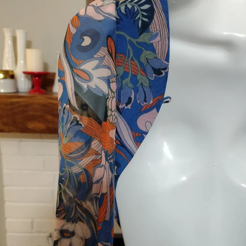 NEW*  Lillian Floral Blue Maxi Dress - Image 5