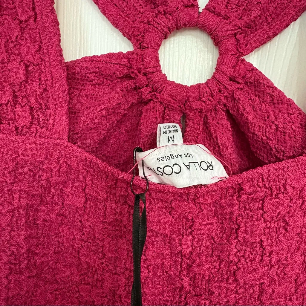 Rolla Coster Pink Textured Halter Dress Size‎ Medium - Image 7
