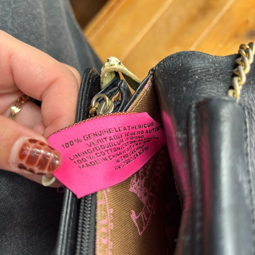 Juicy Couture Black Crossbody Bag with Studs - Image 7