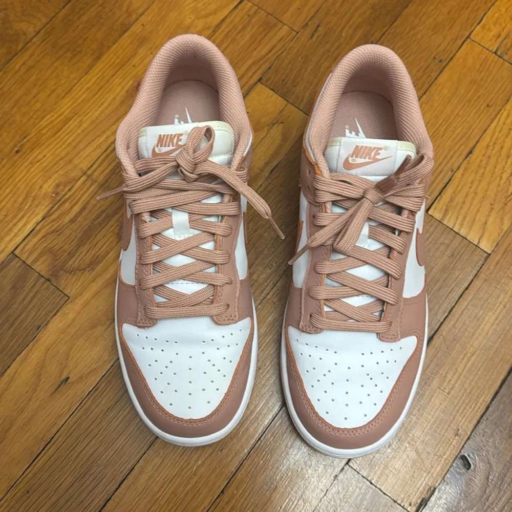 Nike  Dunk Low Sneakers - Pink and White - Image 2