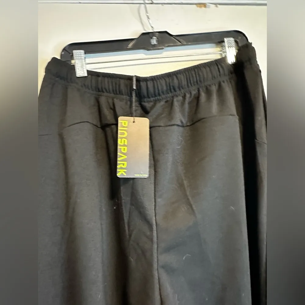 NWT Women’s Pinspark Black Wide Leg Lounge Pants XL. Soft. Flowy. Pockets. - Image 11