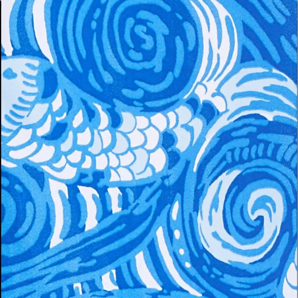 LILLY PULITZER Pim Strapless Jumpsuit Blue/White - Image 6