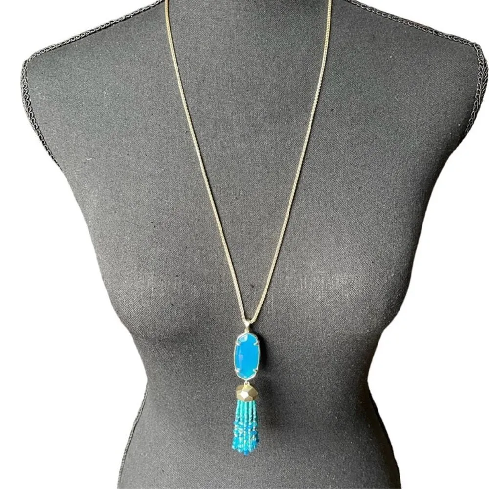 NWT! Kendra Scott Eva Goldplated Brass Tassel Pendant Necklace - Image 2