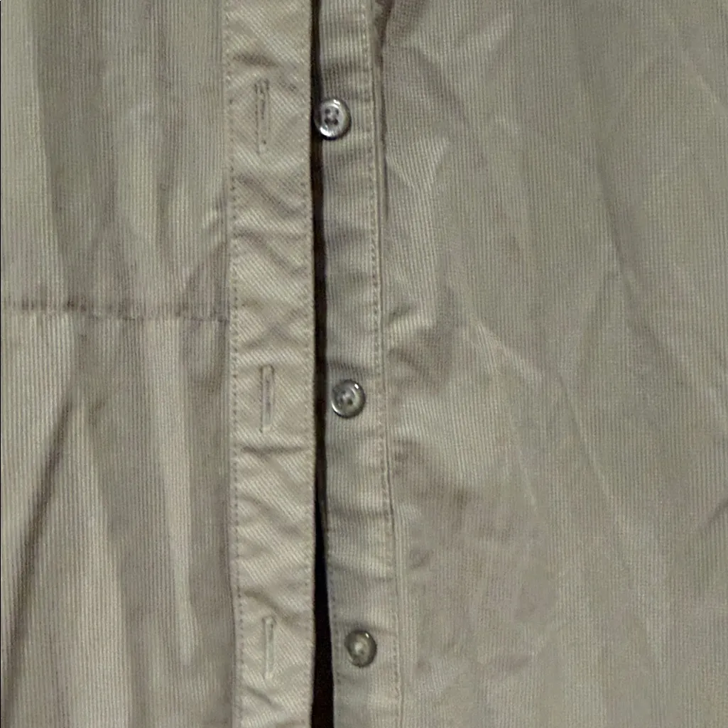 Kuhl  Light Gray Button-Down Shirt medium - Image 4