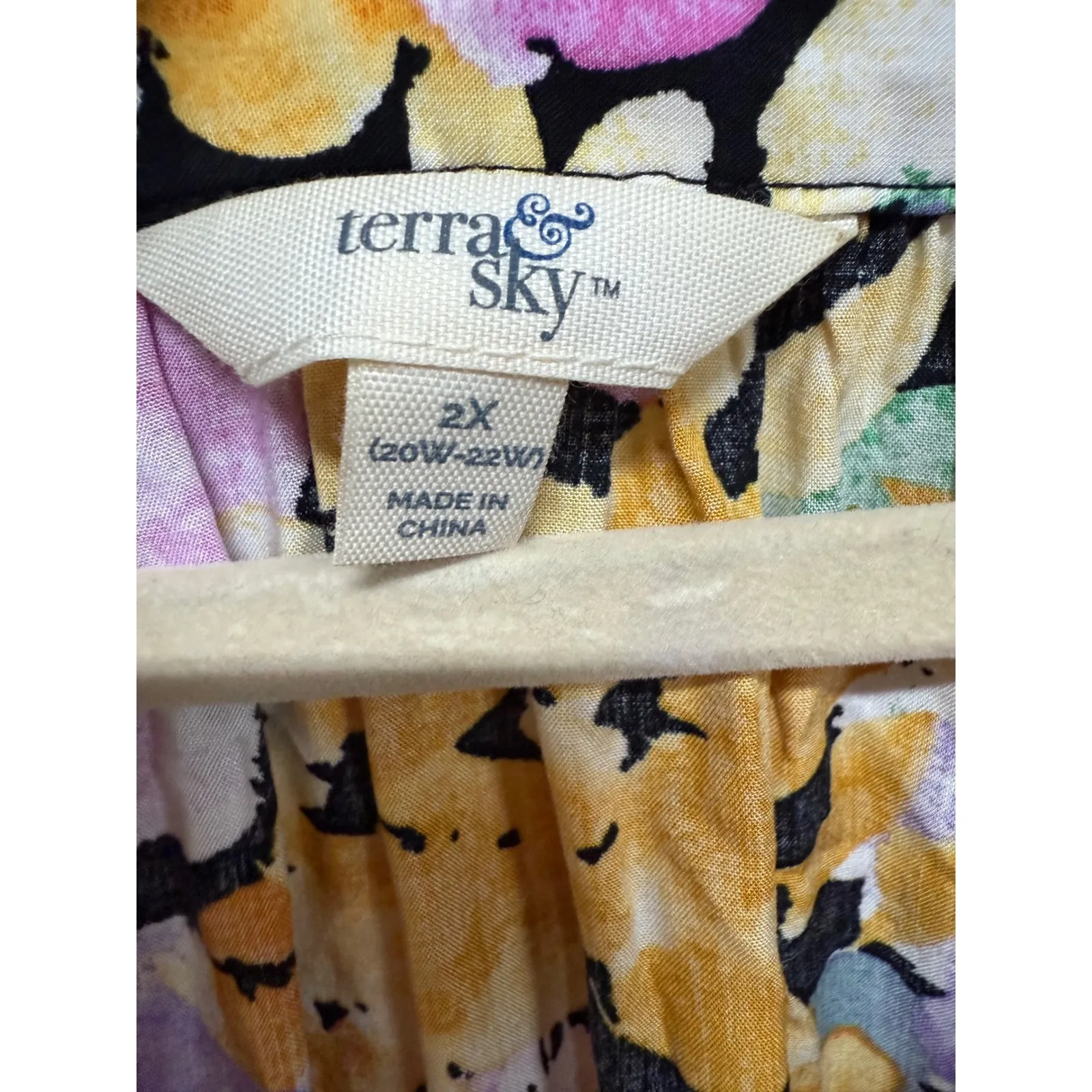 Floral Fit and Flare Short Sleeve Multi Color Comfort Business Casual Dress 2XL - Image 7