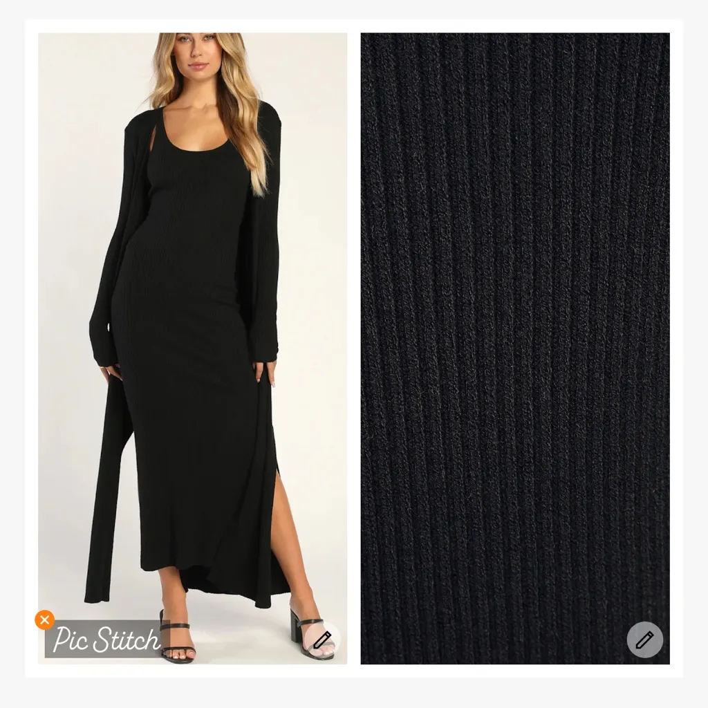 Lulus Layer Lover Black Ribbed Knit Longline Open Cardigan - Image 3