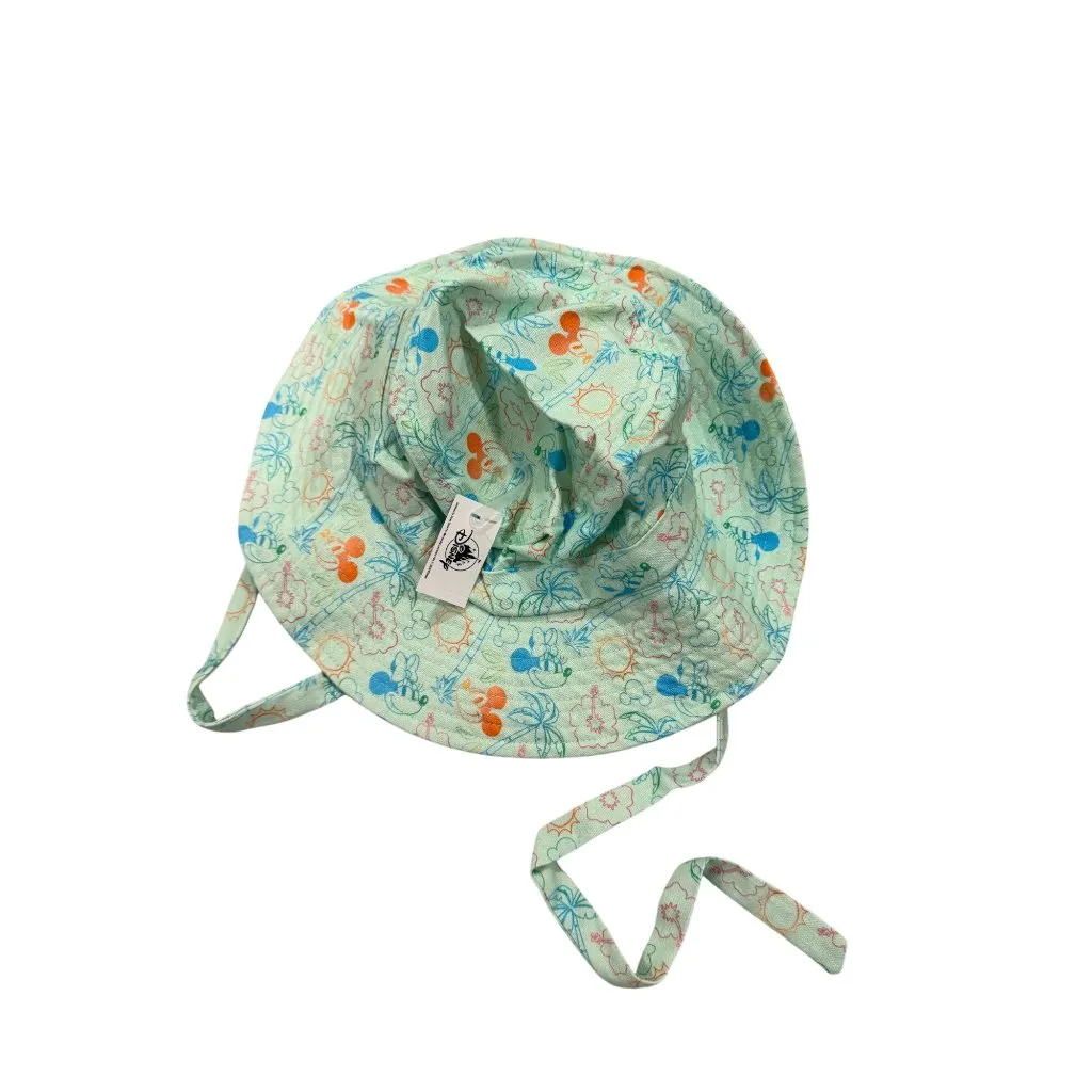 DISNEY Parks Adults Tropical Mickey Minnie Print Sunhat NEW NWT - Image 5