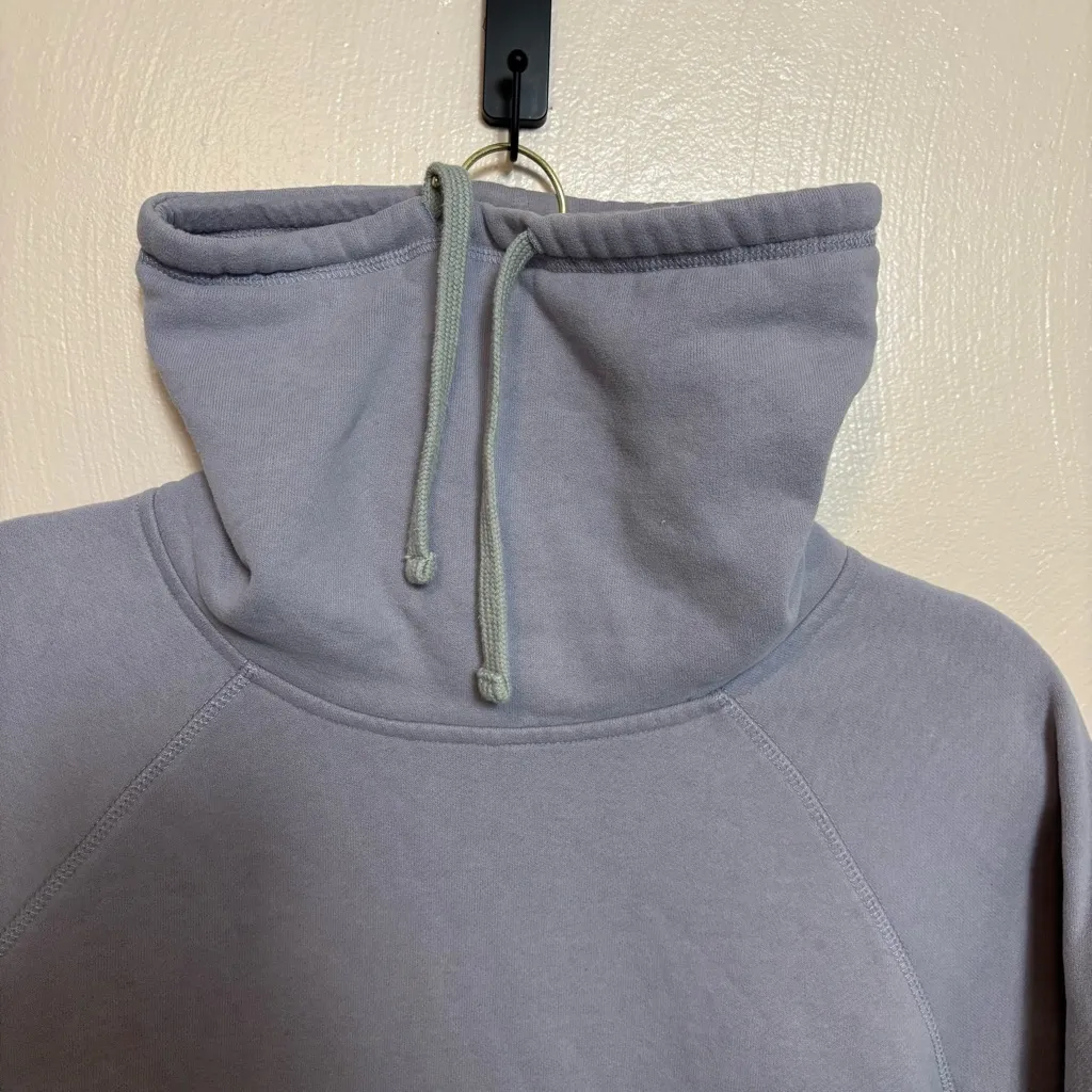 Burton Womens Sweatshirt Cowl Neck Drawstring Kangaroo Pocket Lilac Purple Small - Image 4