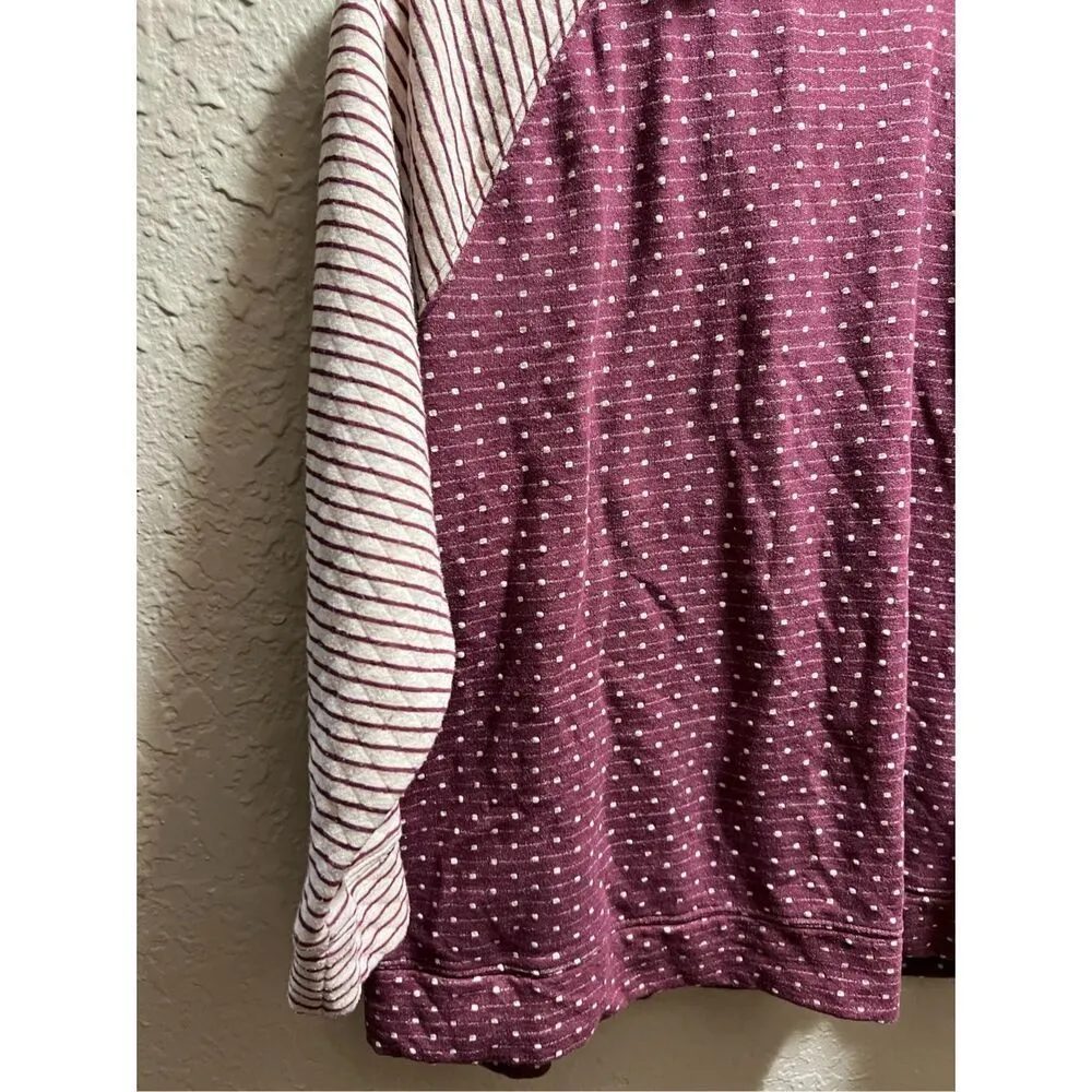 Maurices Multicolored 1/4 Zip Top Woman’s Size XXL  FLAWS - Image 13