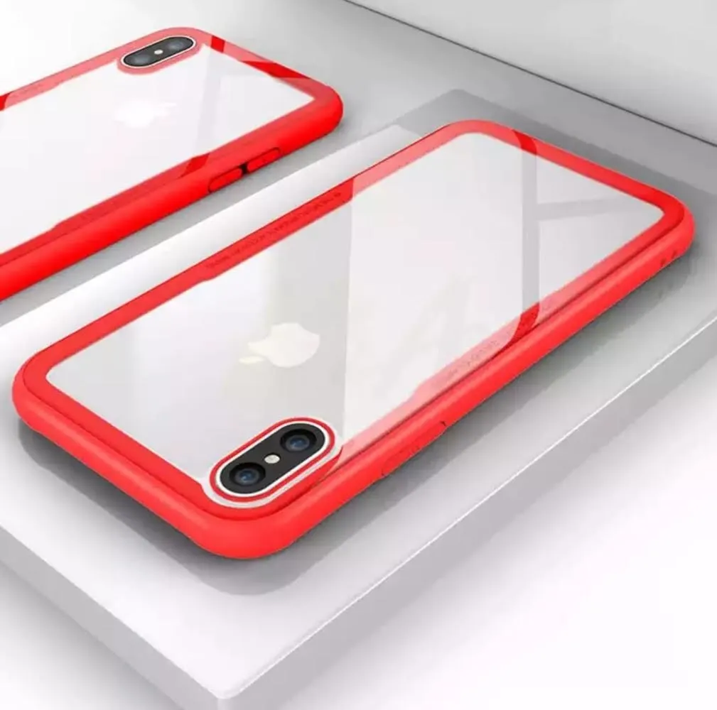 iPhone XS X Fashion Shockproof Tempered Glass Case - Image 2