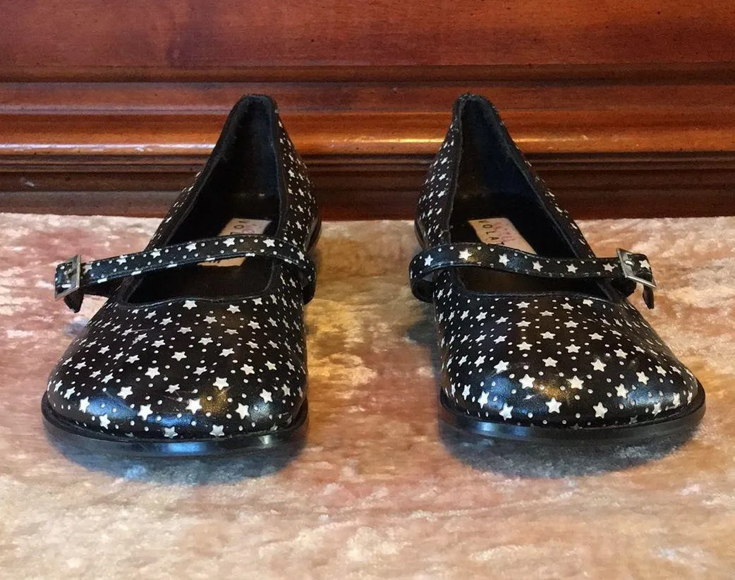 Very Volatile Black White Stars ⭐️ Mary Janes EUC 7.5 - Image 4