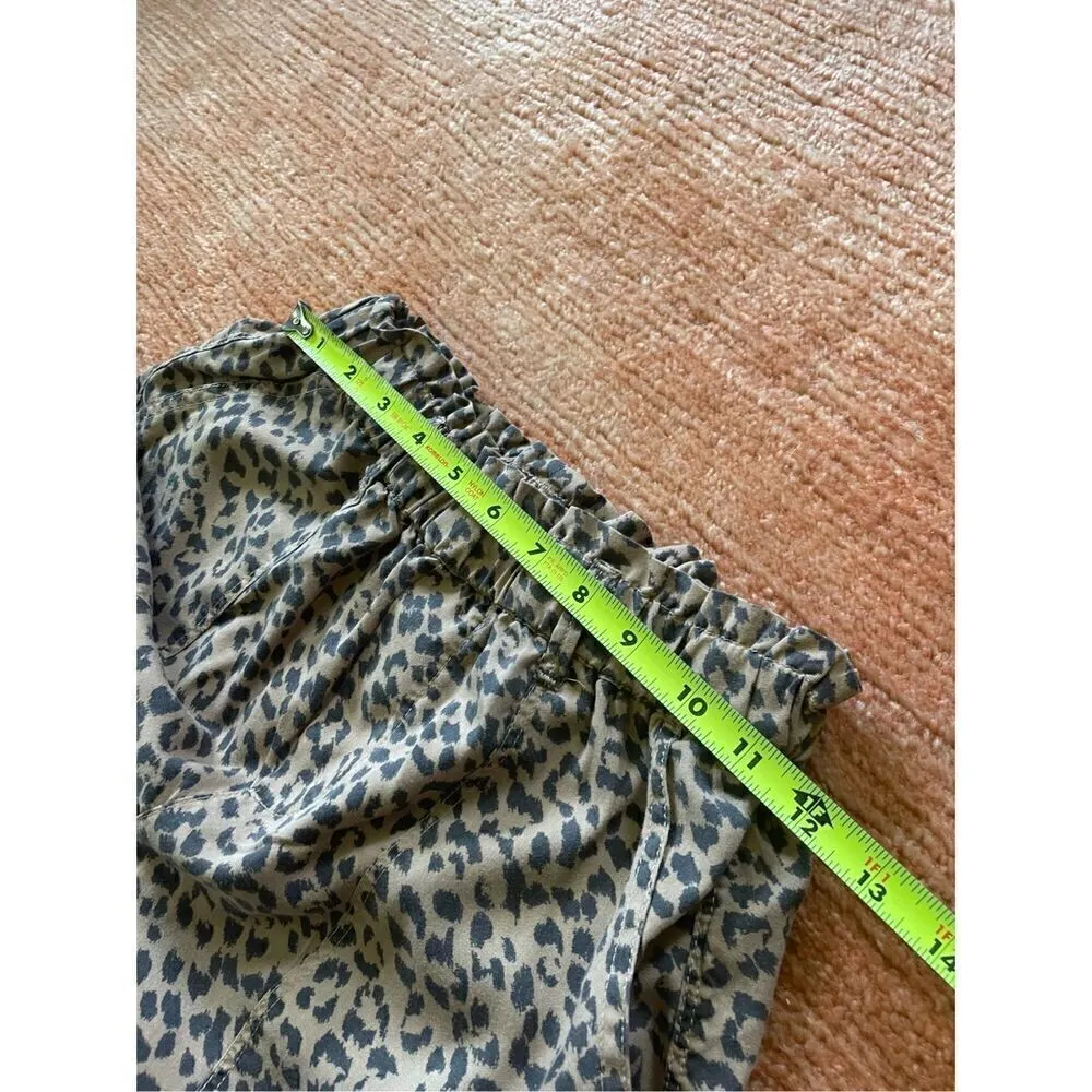 AERIE Beach Beyond Lounge Shorts in Cream/Black Leopard Spot XS - Image 8