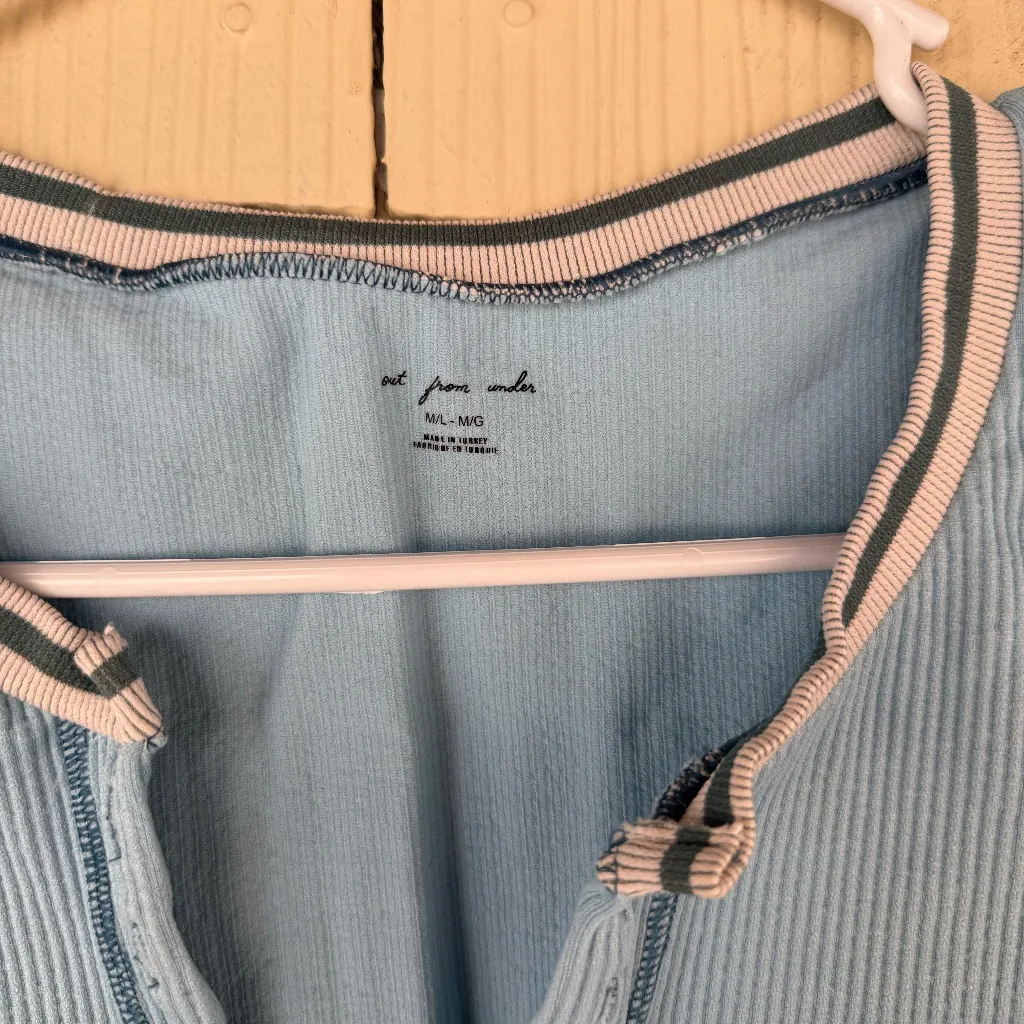 Urban Outfitters Out From Under Go For Gold Seamless Top Blue Size M - Image 3