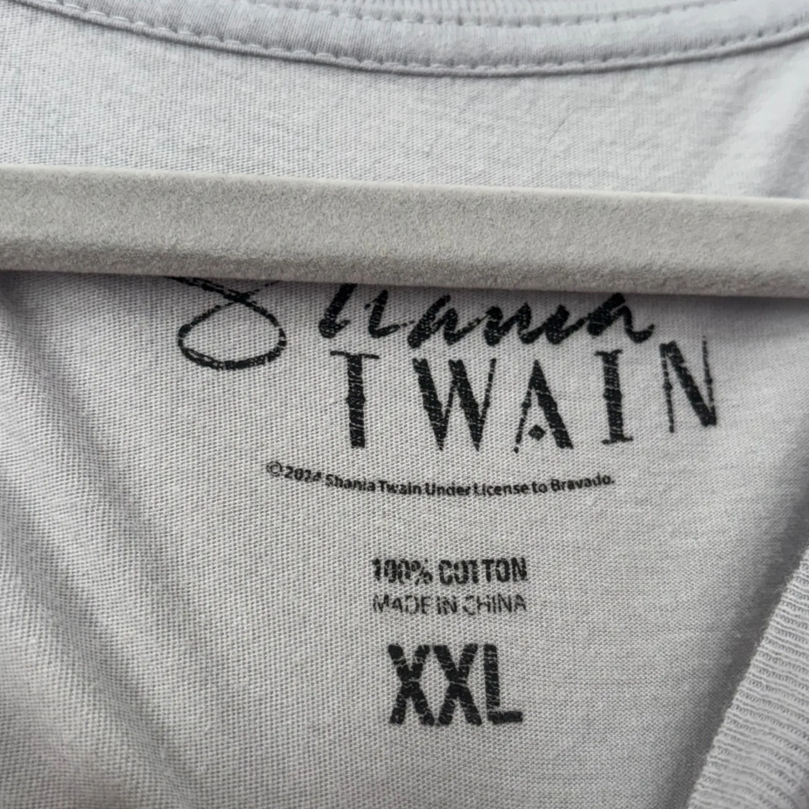 Shania Twain Graphic T Shirt Women XXL Gray Tee - Image 2