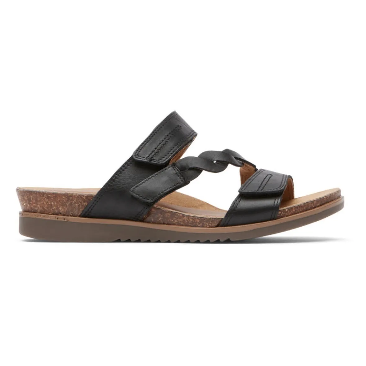 Cobb Hill Women's May Asymmetrical Slide Sandal‎ Black - Image 2