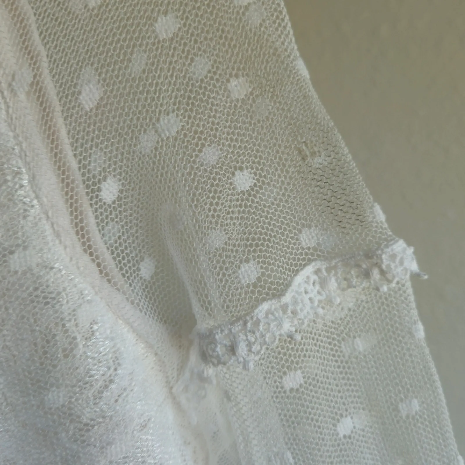 Alexis Elize White Lace Midi Dress Long Sleeve Size Medium Bridal - Image 12