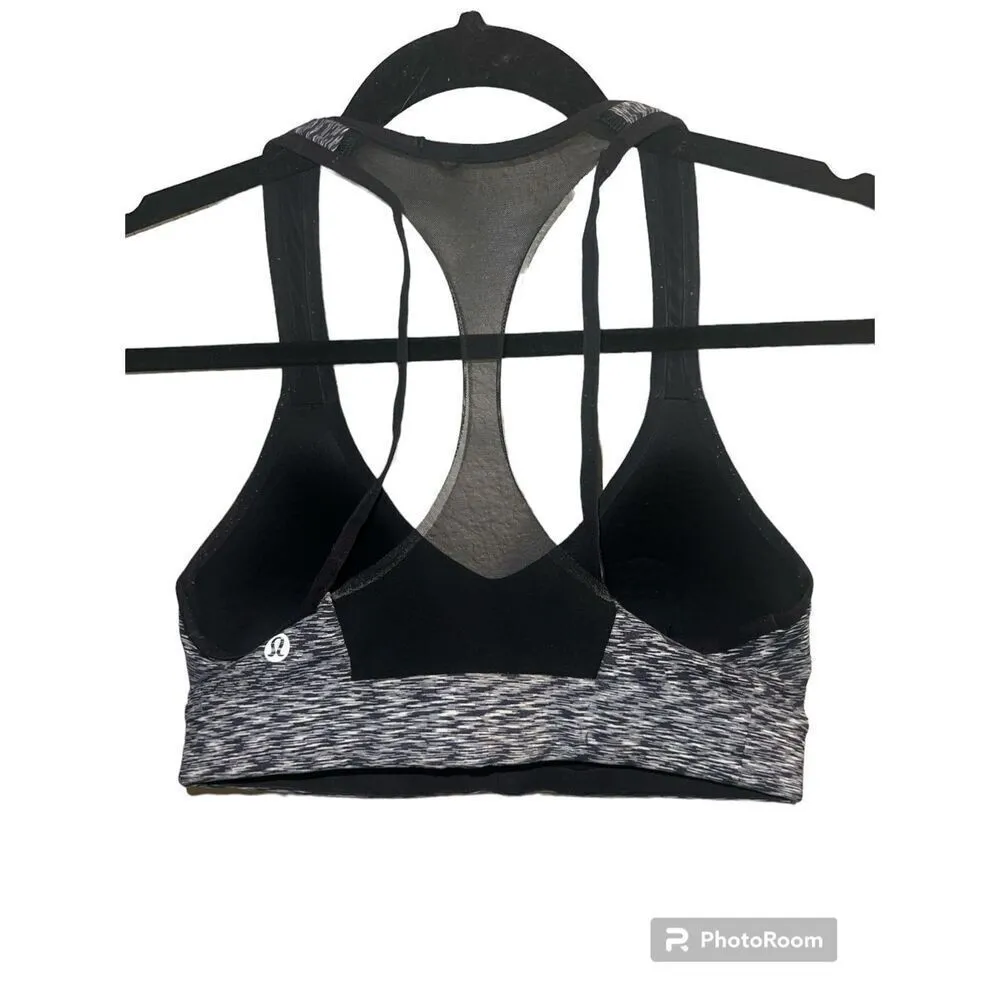 ✨Lululemon Speed Up Heather Grey Sz 4 Bra✨ - Image 4