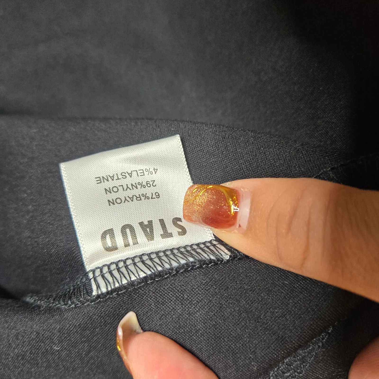 Staud Delphine Black Embellished Cutout Maxi Dress Size: 10 New - Image 7