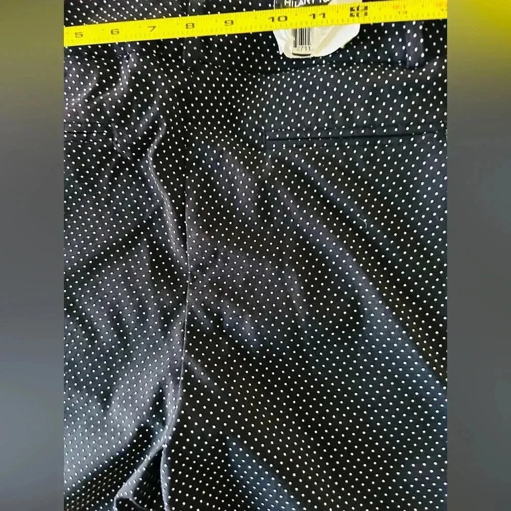 Hilary Radley pokadot Bermuda shorts women size Large - Image 4